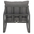 Safavieh Cantor Metal and Fabric Rocking Chair  in Gray / Gray