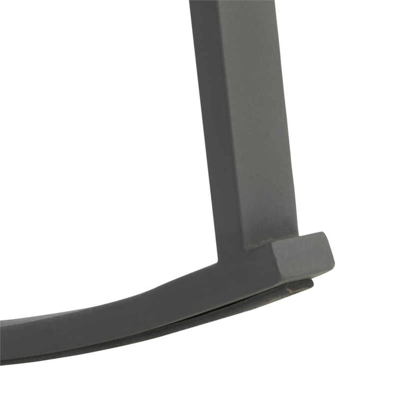 Safavieh Cantor Metal and Fabric Rocking Chair  in Gray / Gray