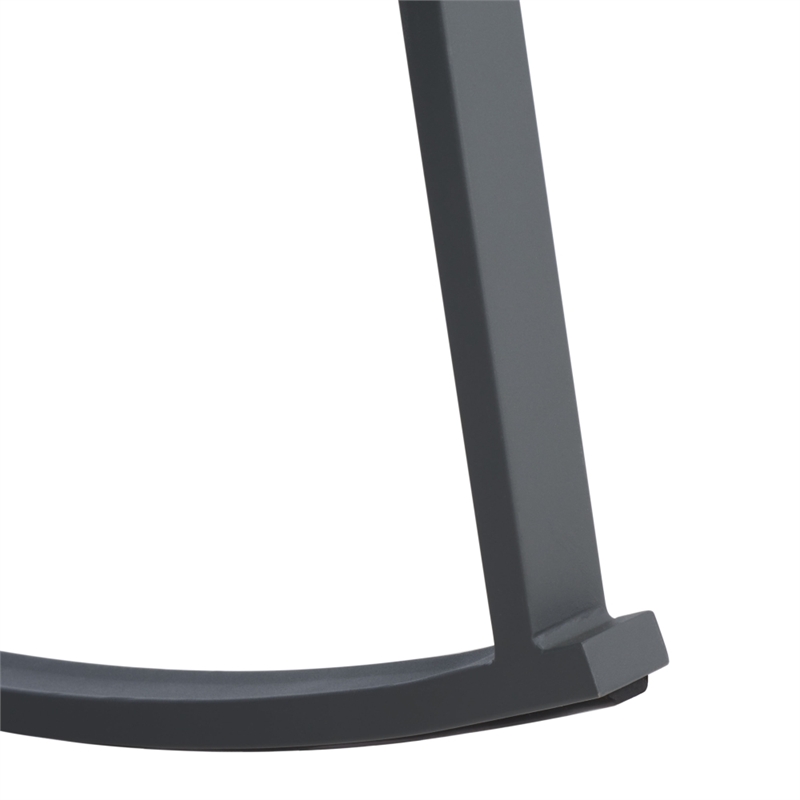 Safavieh Cantor Metal and Fabric Rocking Chair in Gray / Light Gray