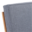 Safavieh Jackman Metal and Fabric Lounge Chair  in Gray / Gray