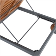 Safavieh Jackman Metal and Fabric Lounge Chair  in Gray / Light Gray