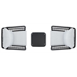Safavieh Londyn 3Pc Wicker Lounge Set in Black / Gray