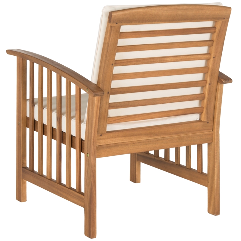 Safavieh Outerbanks 4Pc Wood Outdoor Set in Natural / Beige