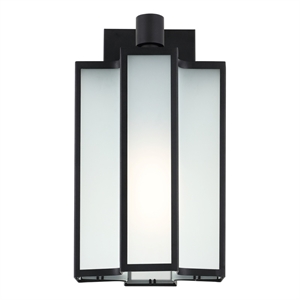 Safavieh Hyla 12 &quot Iron and Glass Outdoor Wall Sconce in Black