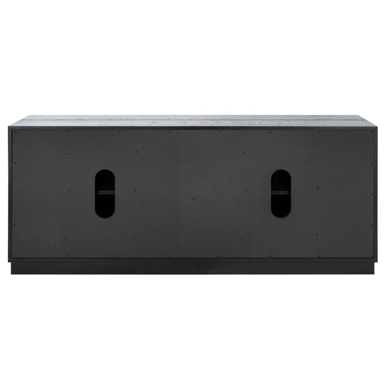 Safavieh Zeus 4 Door Wood Media Stand  in Black