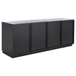 Safavieh Zeus 4 Door Wood Media Stand  in Black