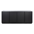 Safavieh Zeus 4 Door Wood Media Stand  in Black