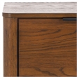 Safavieh Gabrietta 2 Drawer Wood Nightstand in Oak / Black