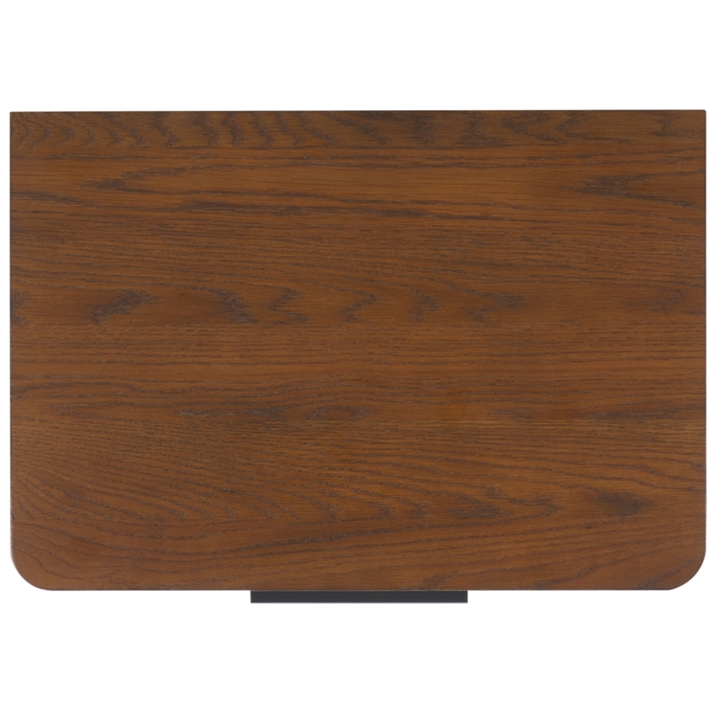 Safavieh Gabrietta 2 Drawer Wood Nightstand in Oak / Black
