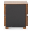 Safavieh Titus 2 Drawer Wood and Metal Stacked Nightstand  in Oak