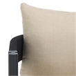 Safavieh Viola Fabric and Steel Chair Set of 2 in Black / Taupe