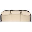 Safavieh Viola 3 Seater Steel Sofa in Black / Taupe