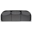 Safavieh Viola 3 Seater Steel Sofa in Black / Gray