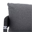 Safavieh Viola Steel Swivel Chair in Black / Gray