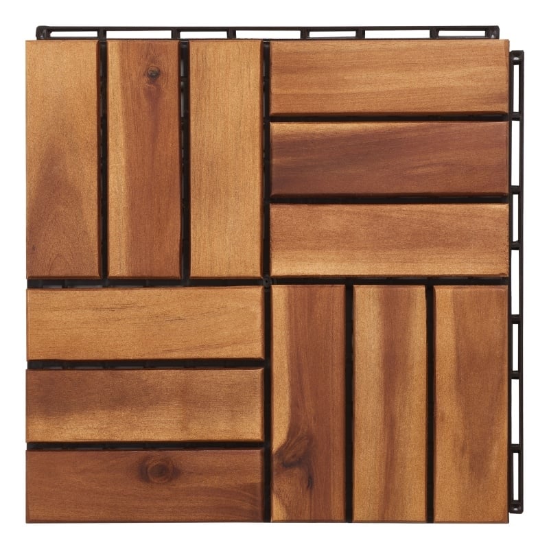Safavieh Hanoi Wooden Floor Tile in Natural