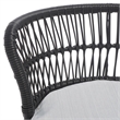 Safavieh Kyomi 3Pc Steel and Fabric Lounge Set in Black / Gray