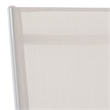 Safavieh Fionne Aluminum Sunlounger in White / Beige