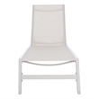 Safavieh Fionne Aluminum Sunlounger in White / Beige