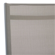 Safavieh Fionne Aluminum Sunlounger in Silver / Gray