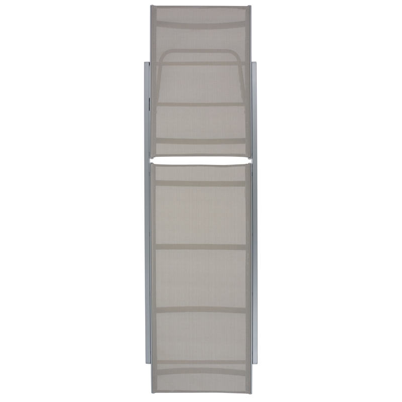 Safavieh Fionne Aluminum Sunlounger in Silver / Gray