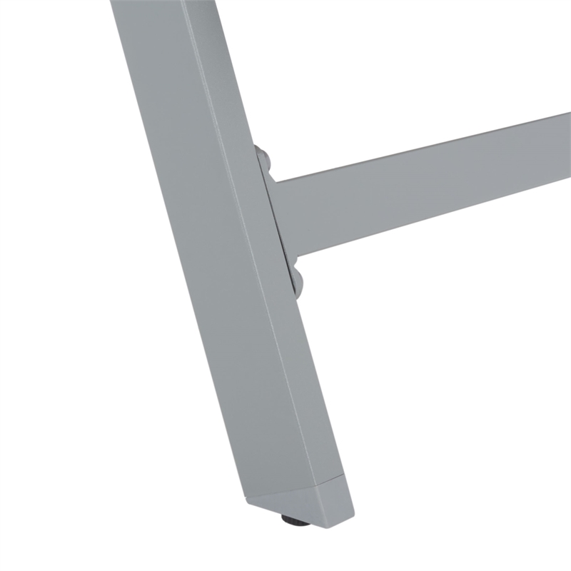 Safavieh Fionne Aluminum Sunlounger in Silver / Gray