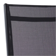 Safavieh Fionne Aluminum Sunlounger in Black