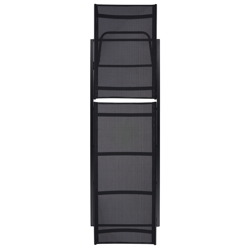 Safavieh Fionne Aluminum Sunlounger in Black