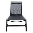 Safavieh Fionne Aluminum Sunlounger in Black