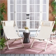 Safavieh Camlin Set of 2 Aluminum Sling Chairs  in Beige