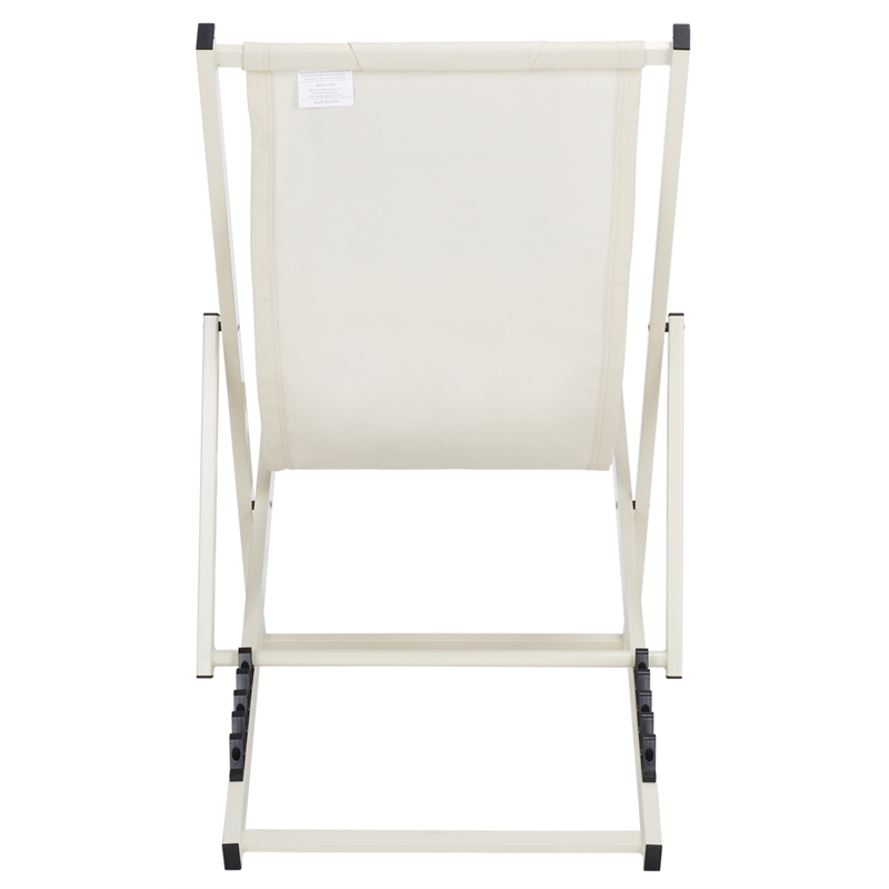 Safavieh Camlin Set of 2 Aluminum Sling Chairs  in Beige