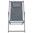 Safavieh Camlin Set of 2 Aluminum Sling Chairs in Gray / Gray