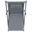 Safavieh Camlin Set of 2 Aluminum Sling Chairs in Gray / Gray