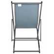 Safavieh Camlin Set of 2 Aluminum Sling Chairs in Gray / Gray