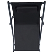 Safavieh Camlin Set of 2 Aluminum Sling Chairs in Black / Black