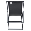 Safavieh Camlin Set of 2 Aluminum Sling Chairs in Black / Black