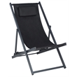 Safavieh Camlin Set of 2 Aluminum Sling Chairs in Black / Black