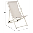Safavieh Breslin Set of 2 Aluminum Sling Chairs  in Beige