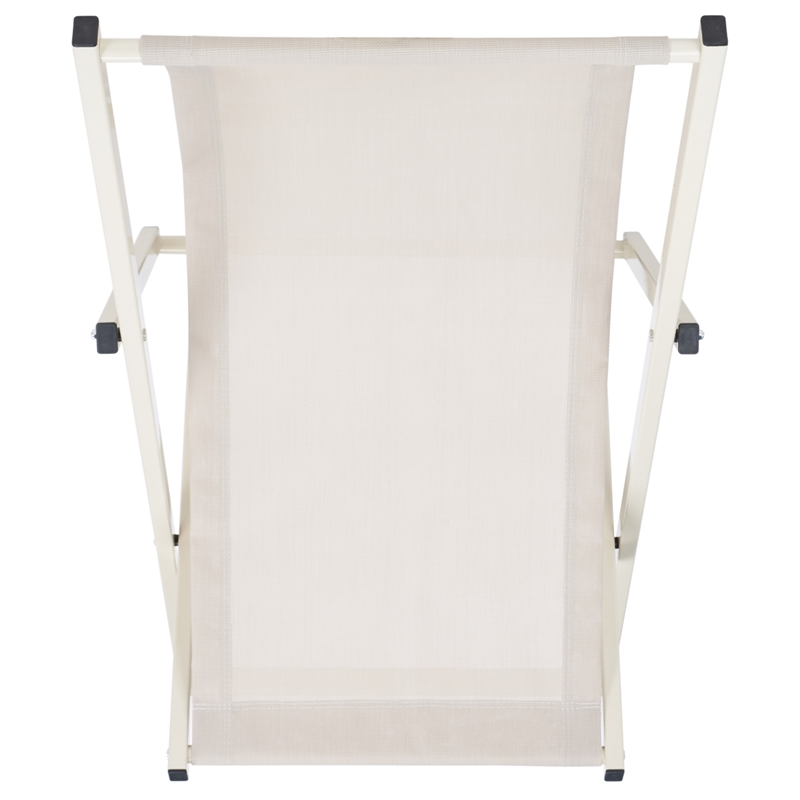 Safavieh Breslin Set of 2 Aluminum Sling Chairs  in Beige