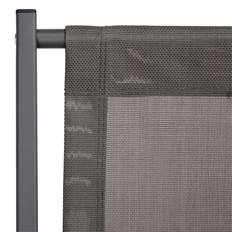 Safavieh Breslin Set of 2 Aluminum Sling Chairs  in Gray / Gray