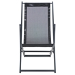 Safavieh Breslin Set of 2 Aluminum Sling Chairs in Black / Black