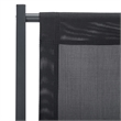 Safavieh Breslin Set of 2 Aluminum Sling Chairs in Black / Black
