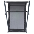 Safavieh Breslin Set of 2 Aluminum Sling Chairs in Black / Black