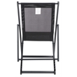Safavieh Breslin Set of 2 Aluminum Sling Chairs in Black / Black