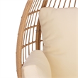 Safavieh Emmett Steel Egg Chair in Natural / Beige