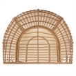 Safavieh Emmett Steel Egg Chair in Natural / Beige