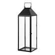 Safavieh Ruane Iron and Glass Outdoor Lantern in Black