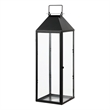 Safavieh Ruane Iron and Glass Outdoor Lantern in Black