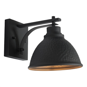 Safavieh Melila 7.87 &quot Steel Outdoor Wall Sconce Set of 2 in Black