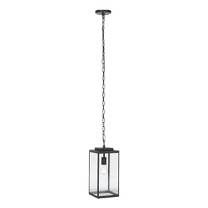 Safavieh Rinnah 7.1 &quot  Steel and Glass Outdoor Pendant in Bronze