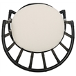 Safavieh Bates Wood Accent Chair in White / Black